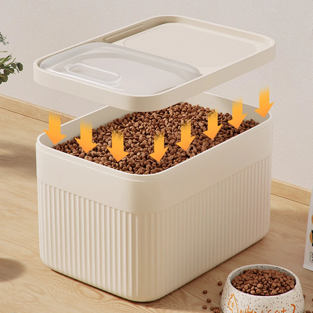 Locking Lid Dog Food Canister For Freshness And Odor Control