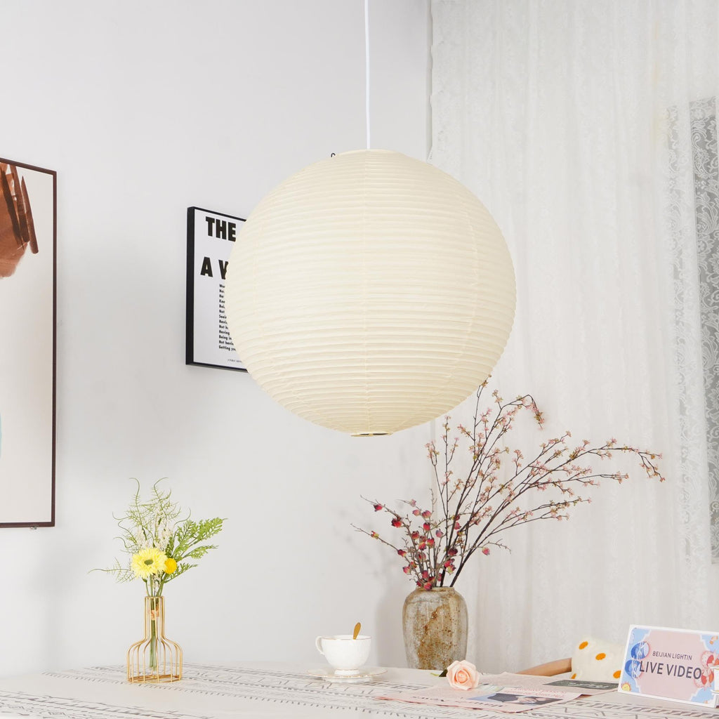 Hinori Airi Japanese Style Pendant Light With Paper Shade