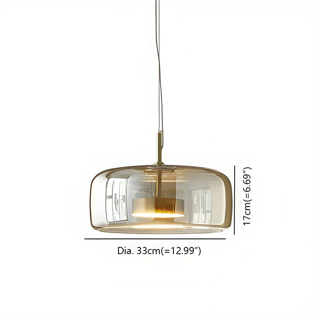 Morden Modern Glass Pendant Fixture For Dining Room