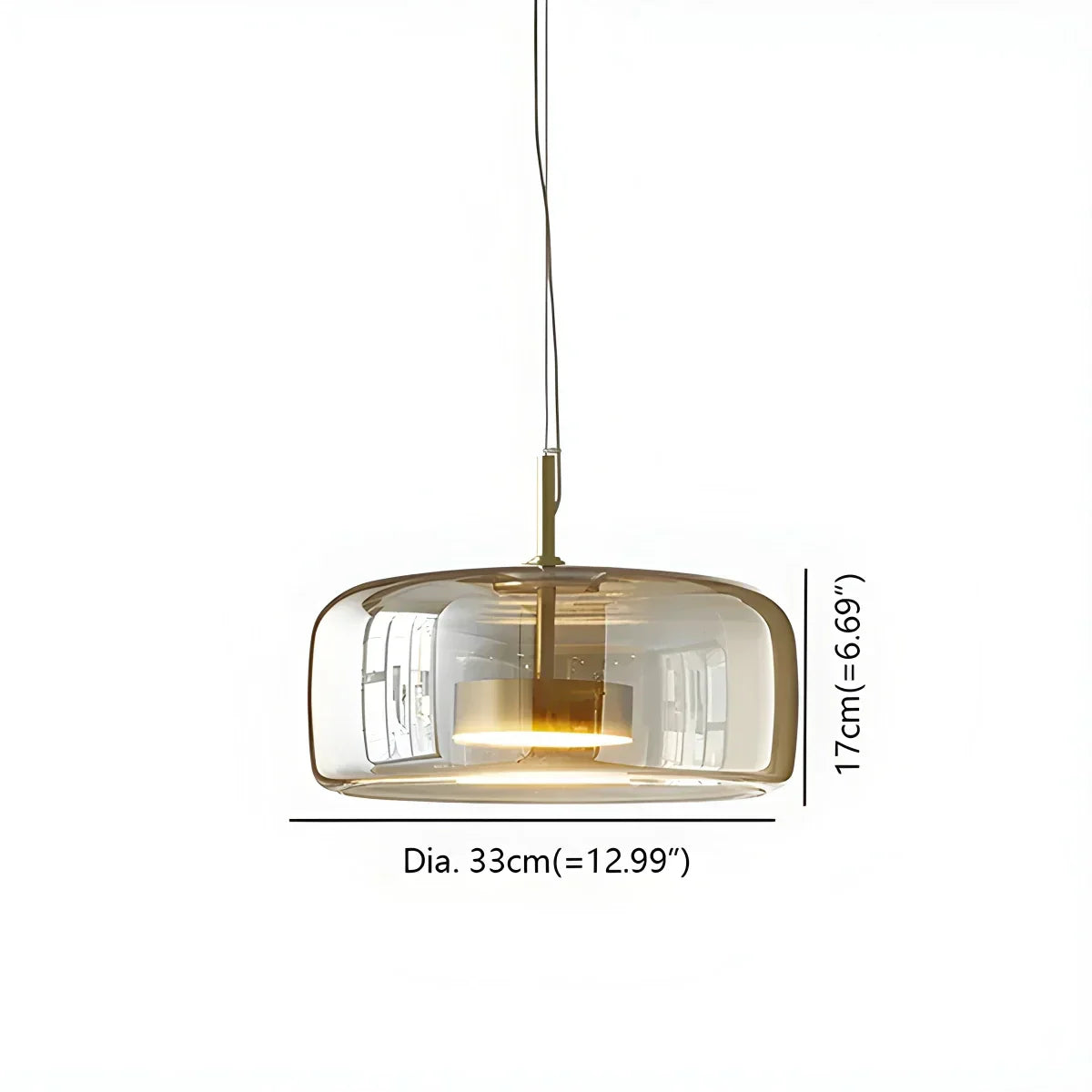 Morden Modern Glass Pendant Fixture For Dining Room