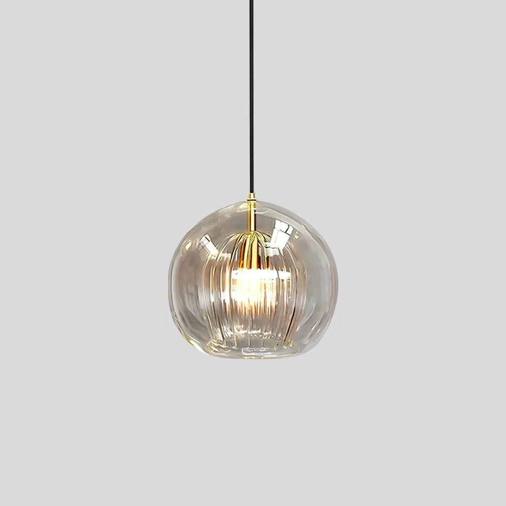 Scandinavian Pendant Glass Globe Light For Modern Living Spaces