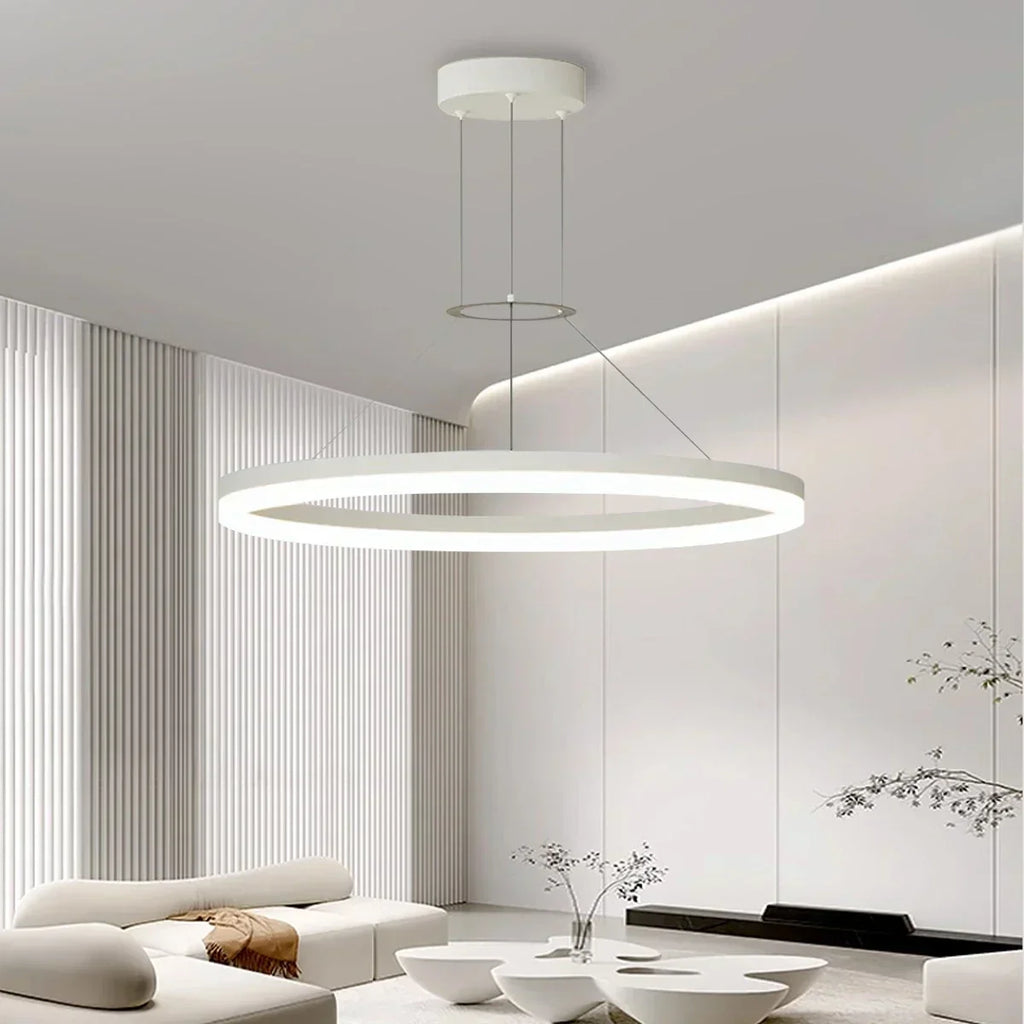 Round Pendant Light For Living Rooms And Kitchens With LED