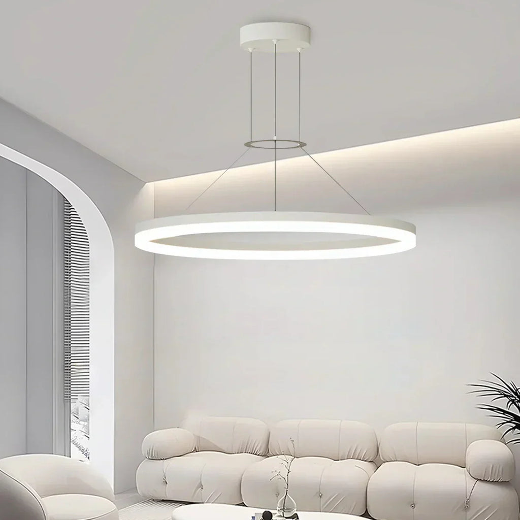 Round Pendant Light For Living Rooms And Kitchens With LED
