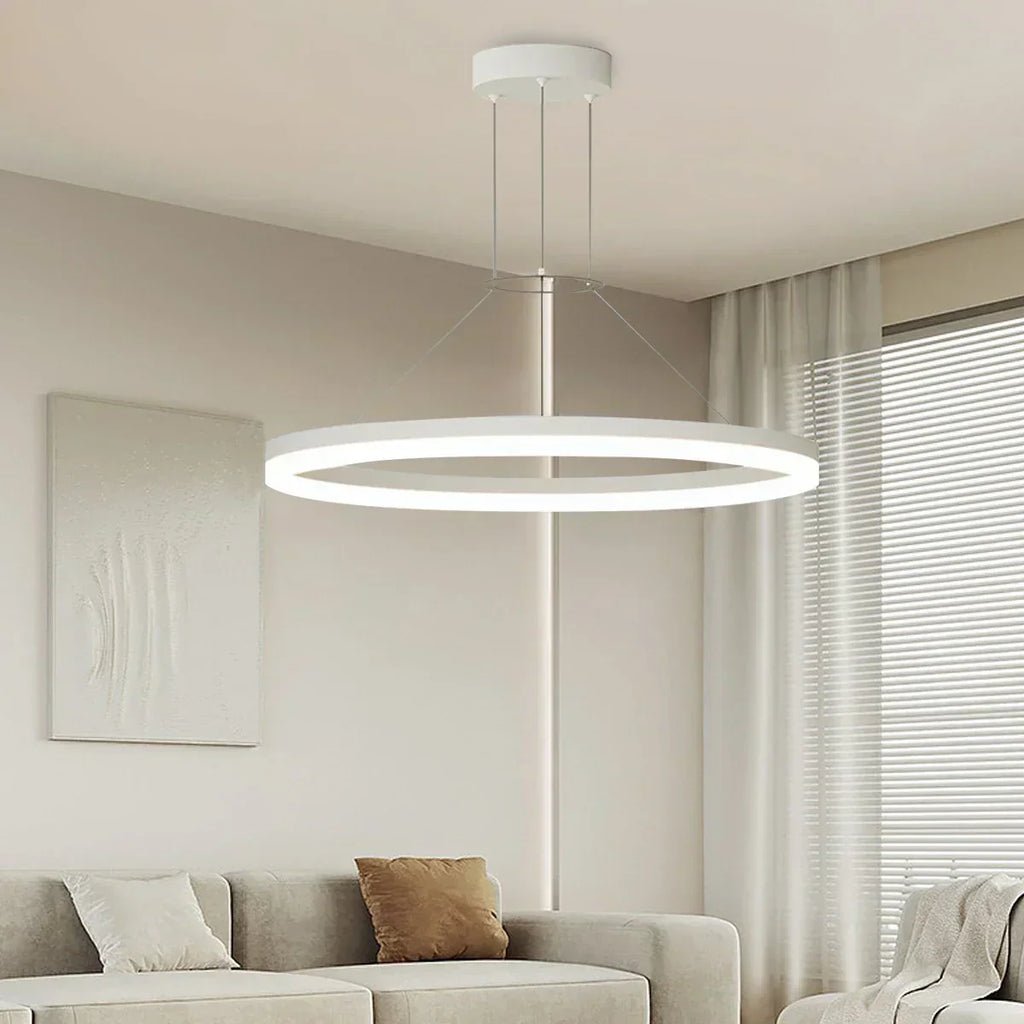 Round Pendant Light For Living Rooms And Kitchens With LED