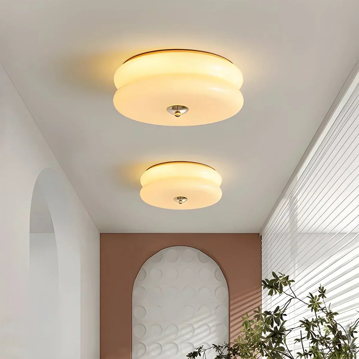 Bedroom Ceiling Light In Vintage Art Deco Style Fixture
