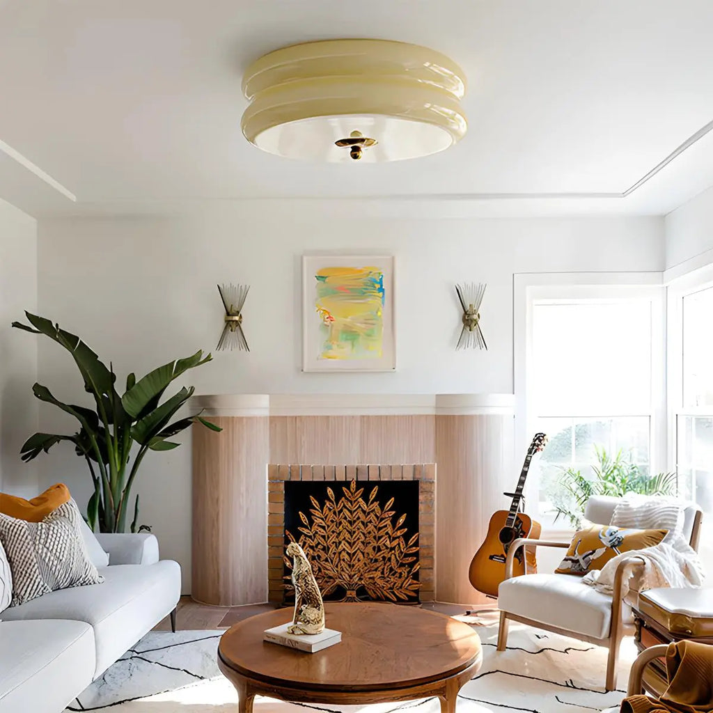 Bedroom Ceiling Light In Vintage Art Deco Style Fixture