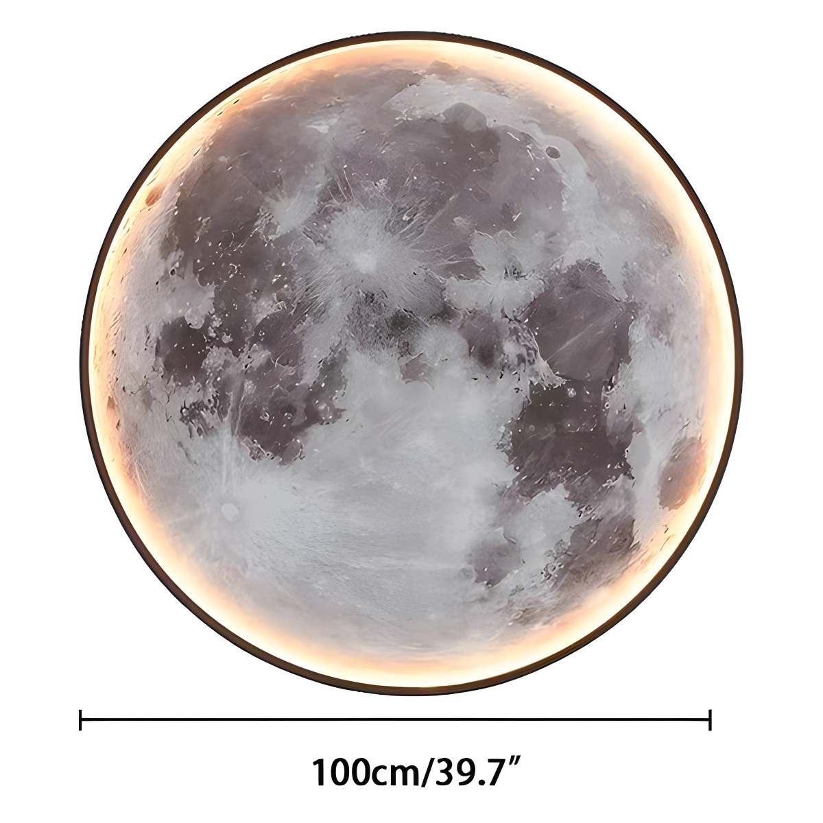 Celestial Moon and Earth Mural Wall Light With Soft LED Glow