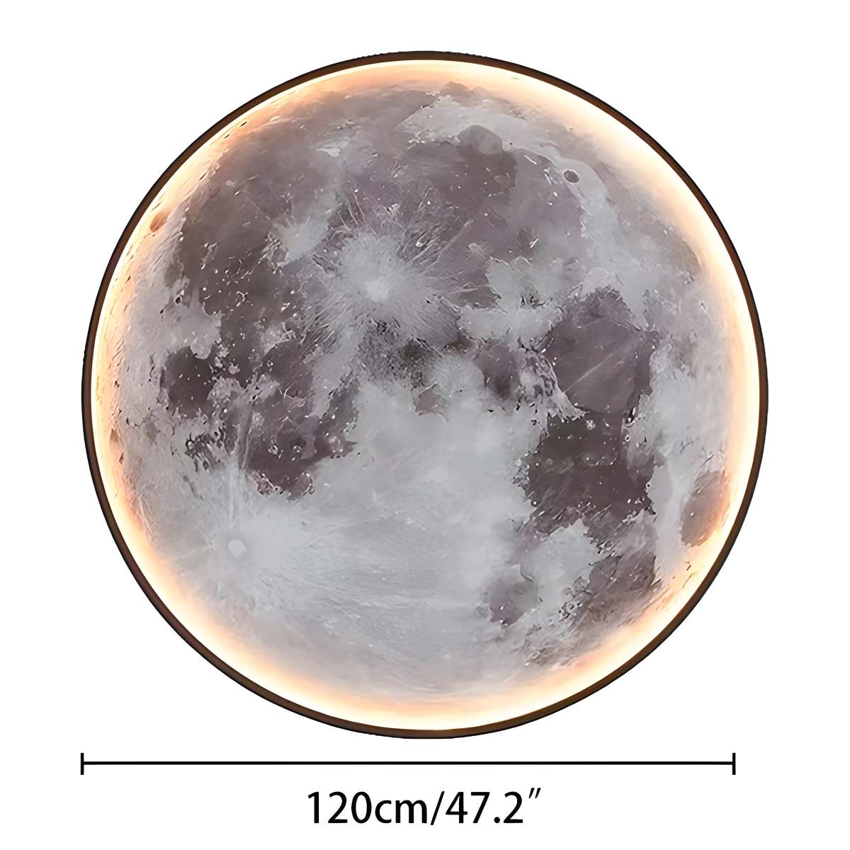 Celestial Moon and Earth Mural Wall Light With Soft LED Glow