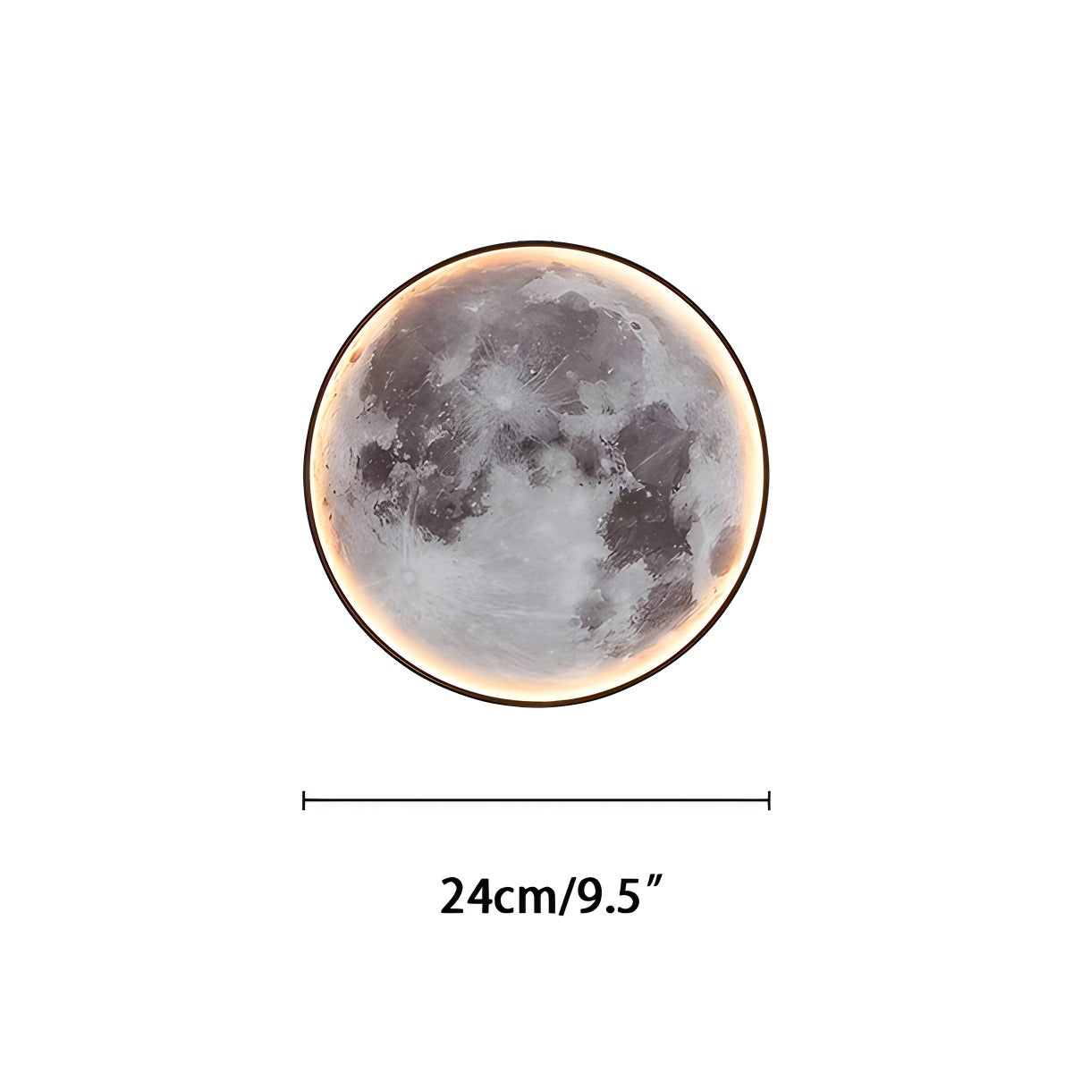 Celestial Moon and Earth Mural Wall Light With Soft LED Glow
