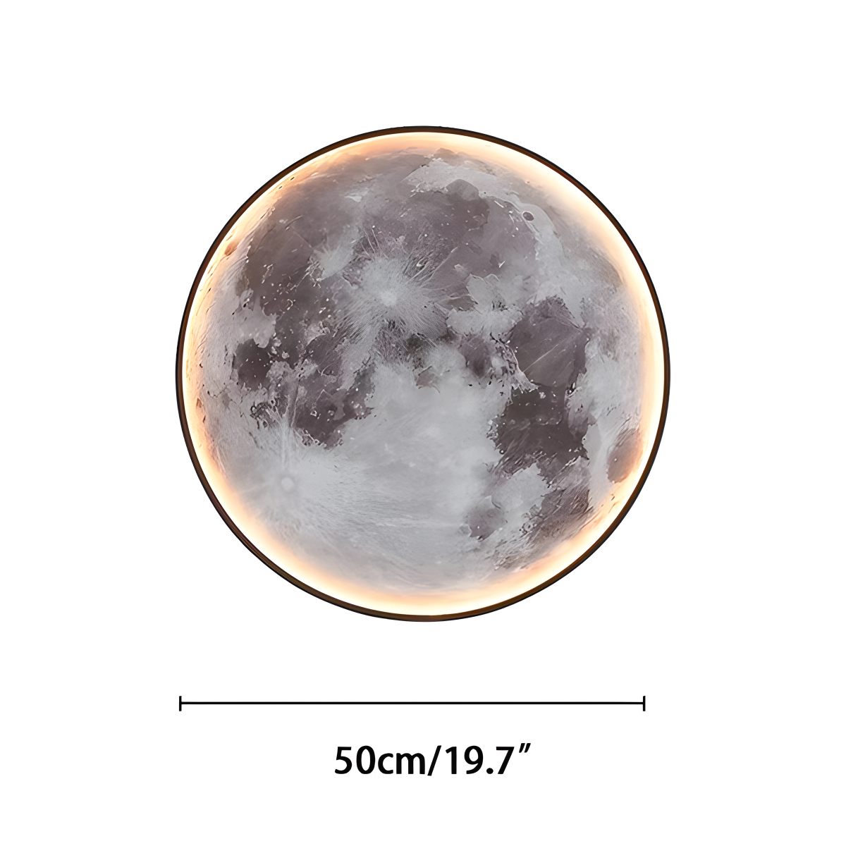 Celestial Moon and Earth Mural Wall Light With Soft LED Glow