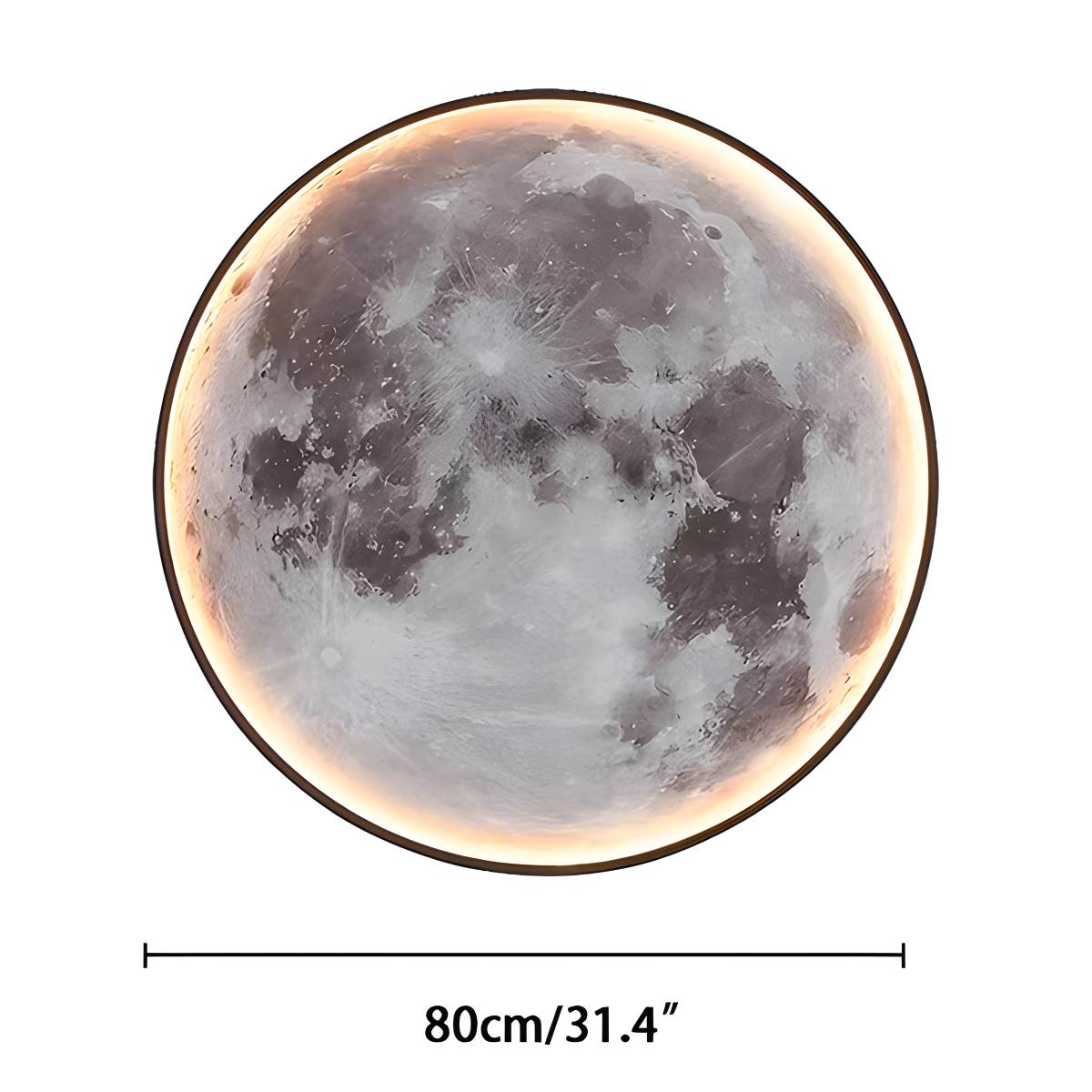 Celestial Moon and Earth Mural Wall Light With Soft LED Glow