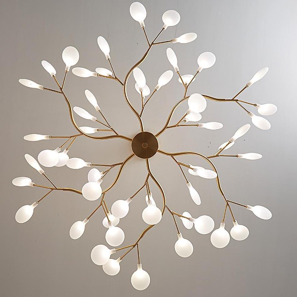 Firefly Sputnik LED Chandelier In Starburst Design For Warm Ambient Glow