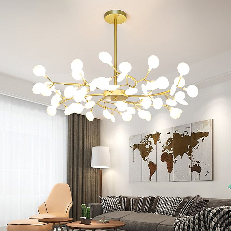 Firefly Sputnik LED Chandelier In Starburst Design For Warm Ambient Glow