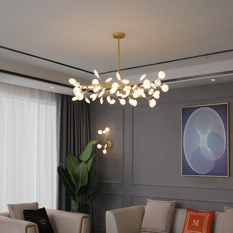 Firefly Sputnik LED Chandelier In Starburst Design For Warm Ambient Glow