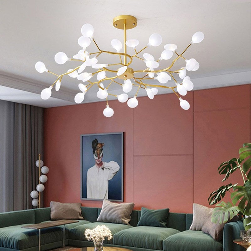Firefly Sputnik LED Chandelier In Starburst Design For Warm Ambient Glow