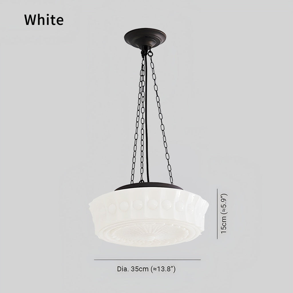 Hailie Vintage French Pendant Light With Dome for Living Room
