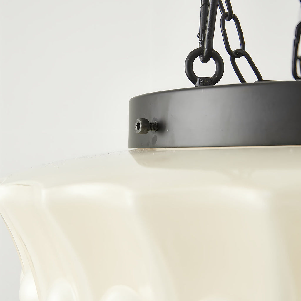 Hailie Vintage French Pendant Light With Dome for Living Room