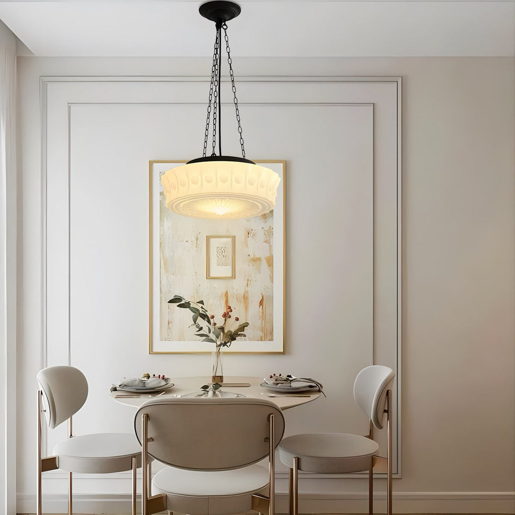 Hailie Vintage French Pendant Light With Dome for Living Room