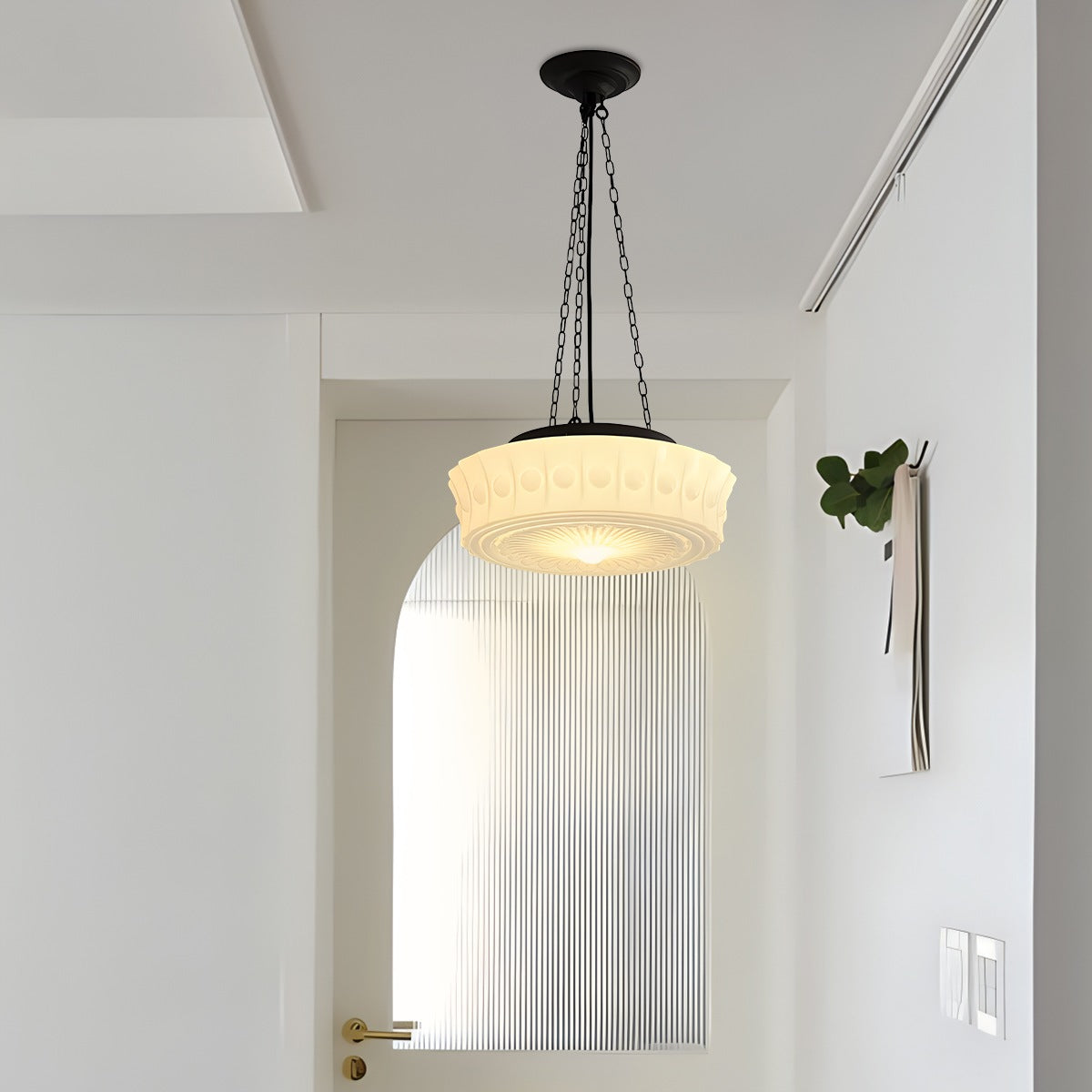 Hailie Vintage French Pendant Light With Dome for Living Room