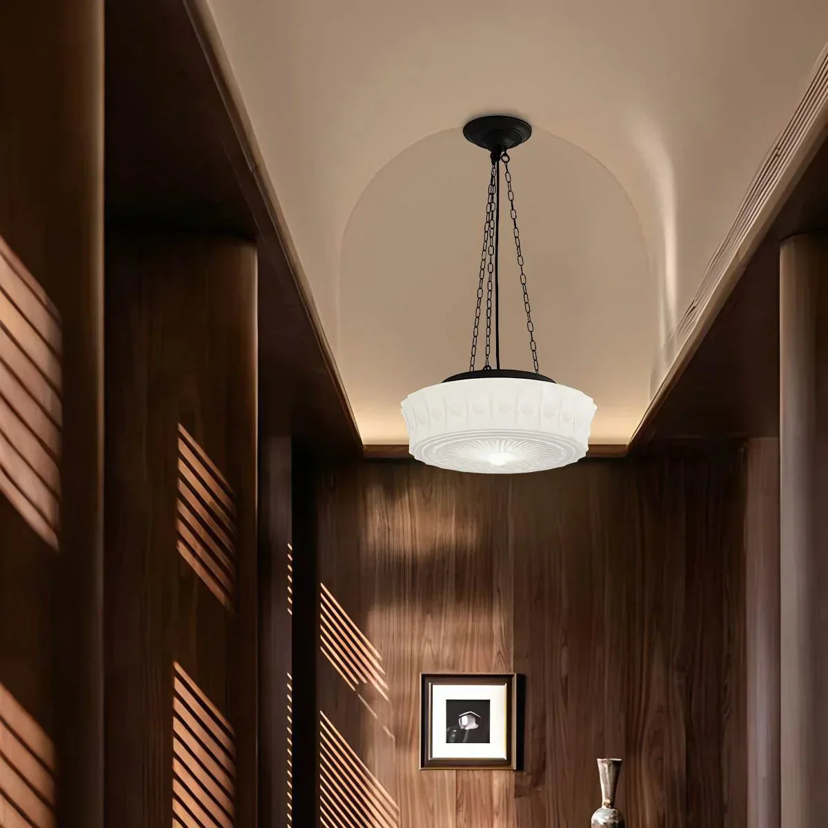 Hailie Vintage French Pendant Light With Dome for Living Room