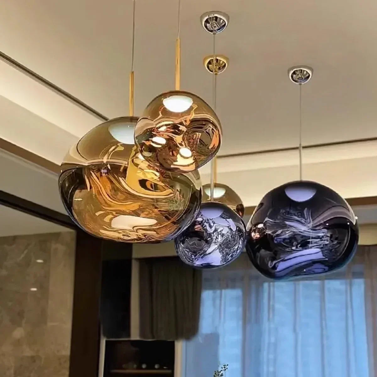 Lux Lava Flow Pendant Light For Dining Room Modern Design