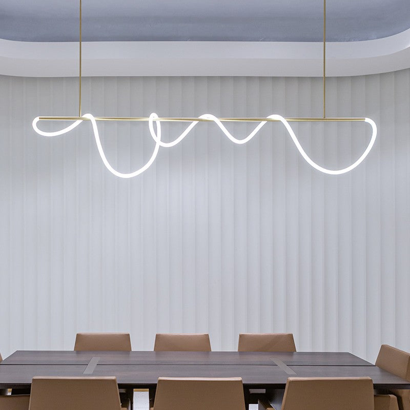 Pendant Light With Long Hose For Dining Room Modern LED Fixture