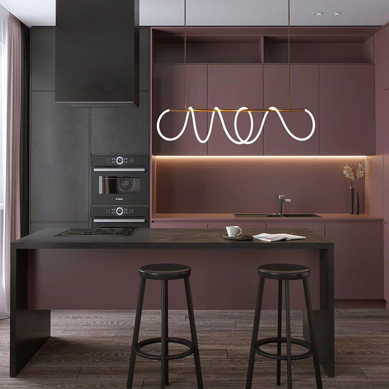 Pendant Light With Long Hose For Dining Room Modern LED Fixture