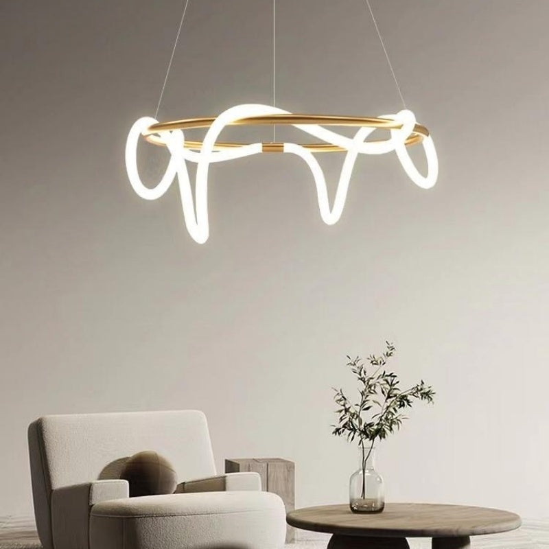 Pendant Light With Long Hose For Dining Room Modern LED Fixture