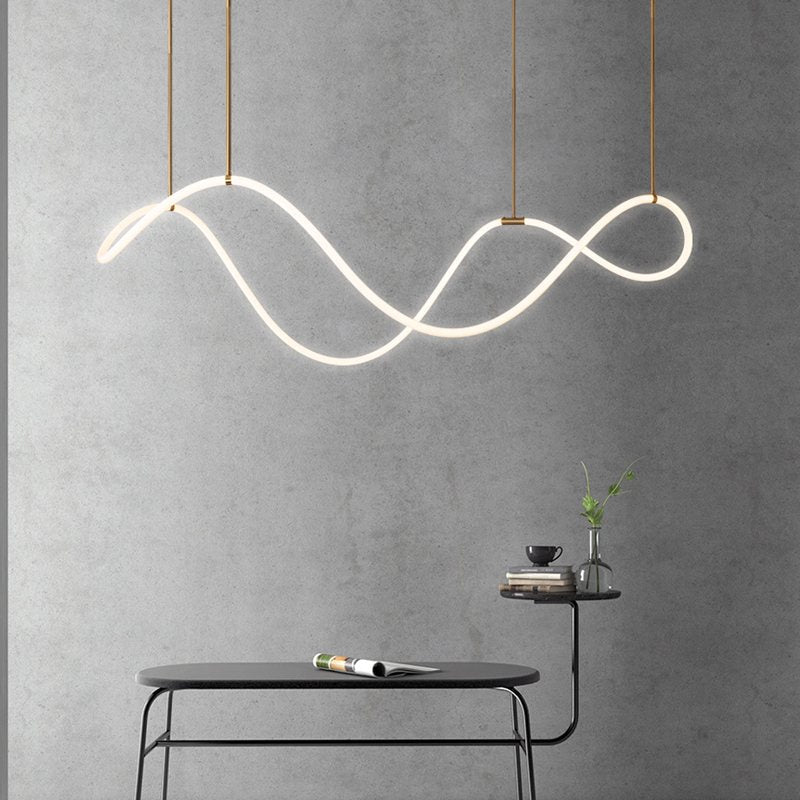 Pendant Light With Long Hose For Dining Room Modern LED Fixture