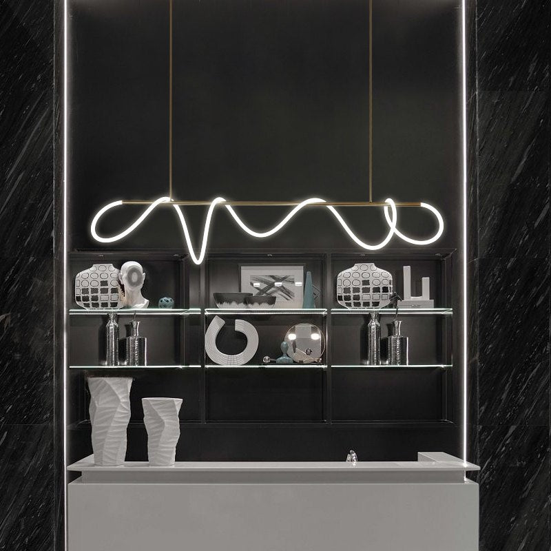 Pendant Light With Long Hose For Dining Room Modern LED Fixture