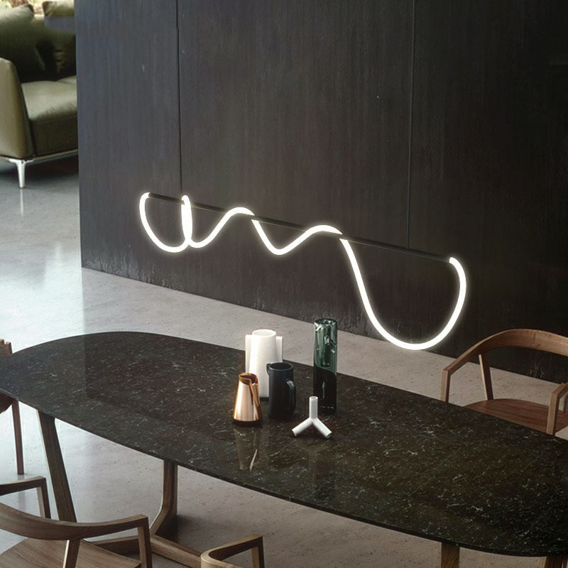 Pendant Light With Long Hose For Dining Room Modern LED Fixture