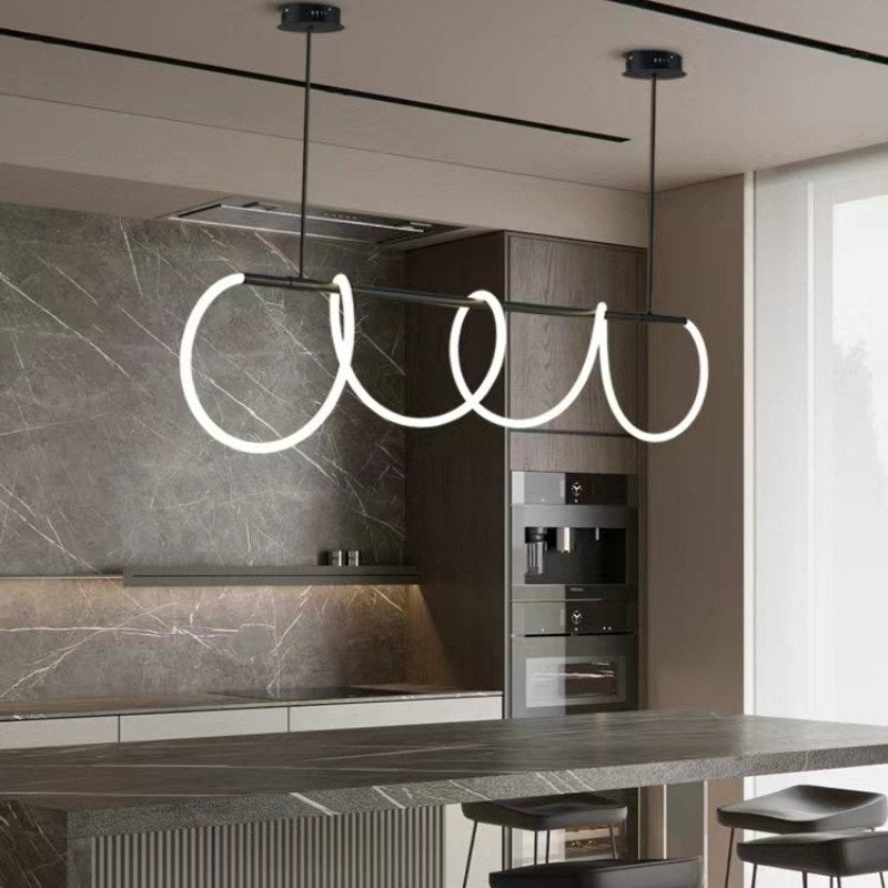 Pendant Light With Long Hose For Dining Room Modern LED Fixture