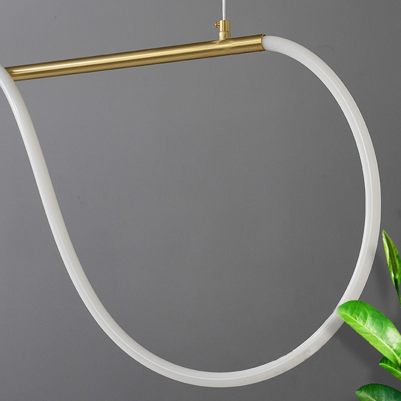 Pendant Light With Long Hose For Dining Room Modern LED Fixture