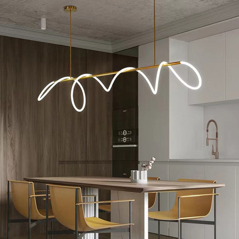 Pendant Light With Long Hose For Dining Room Modern LED Fixture