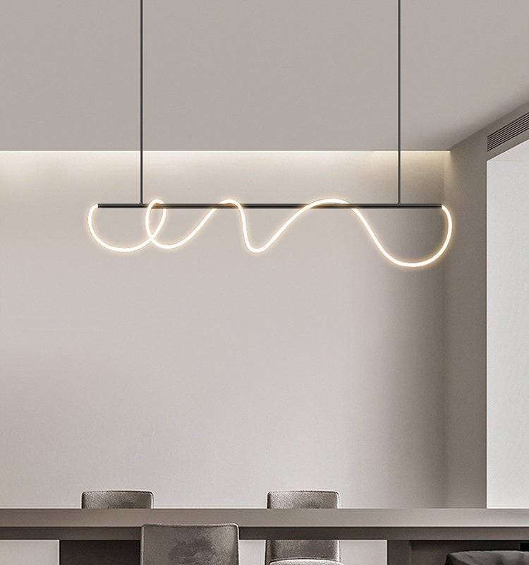 Pendant Light With Long Hose For Dining Room Modern LED Fixture