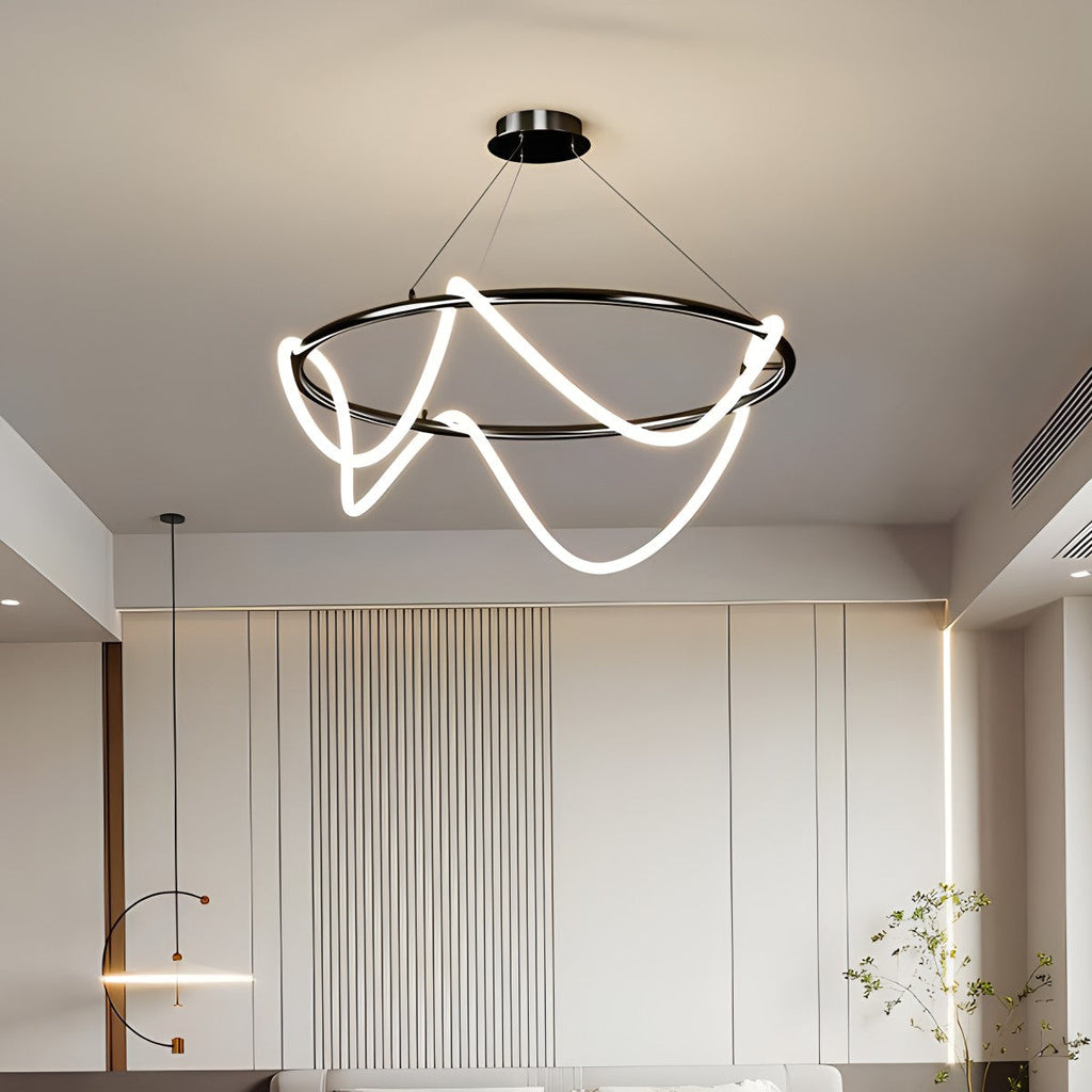 Pendant Light With Long Hose For Dining Room Modern LED Fixture