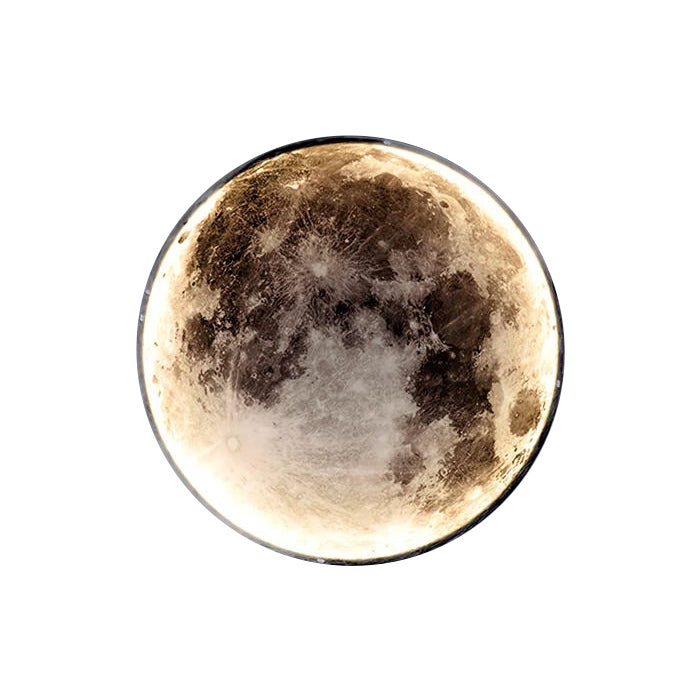 Celestial Moon and Earth Mural Wall Light With Soft LED Glow