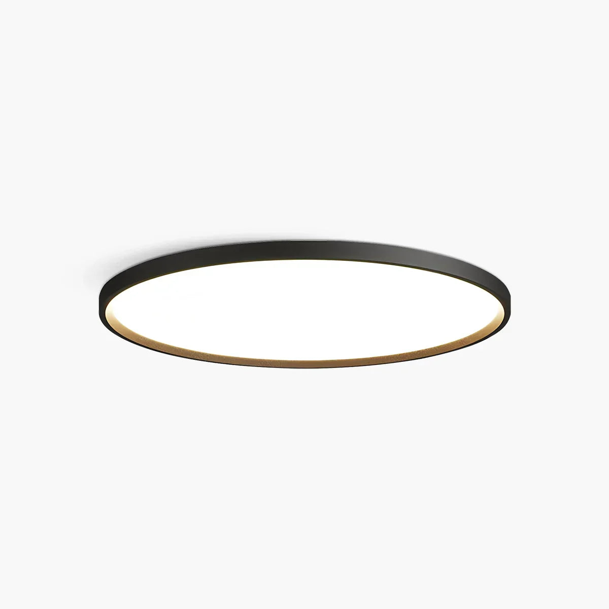 Bedroom Ceiling Light With Slim Flush Mount, Round Profile