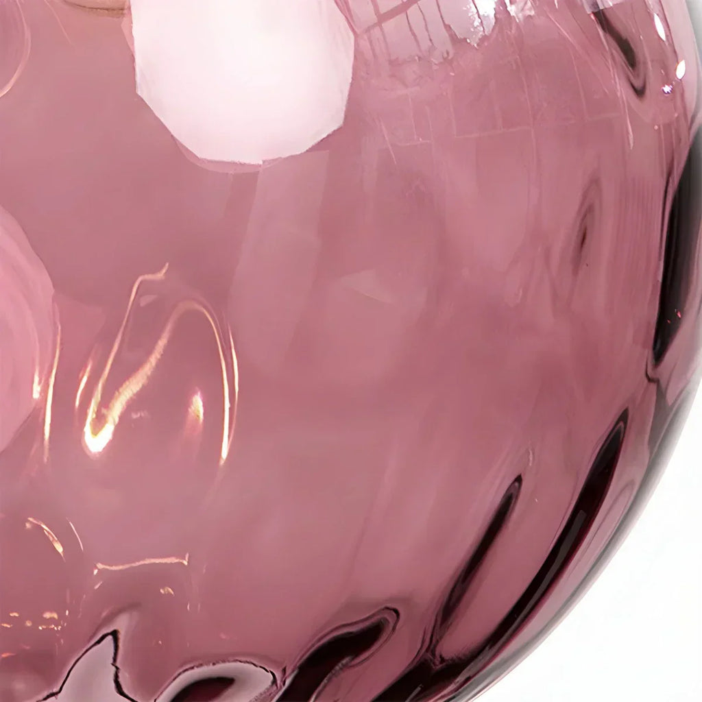 Vivid Glass Orb Pendant Light In Living Room Ceiling