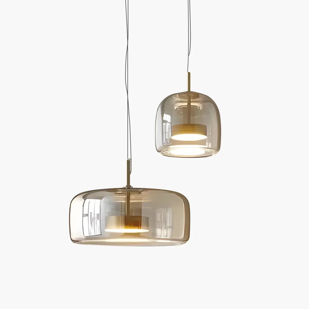 Morden Modern Glass Pendant Fixture For Dining Room