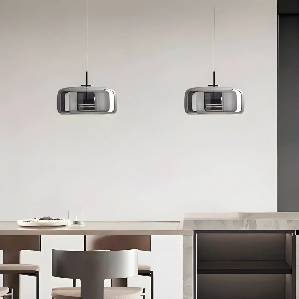 Morden Modern Glass Pendant Fixture For Dining Room