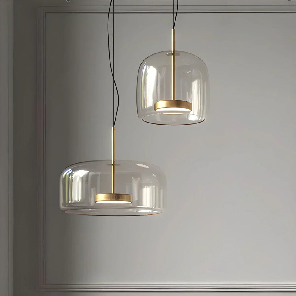 Morden Modern Glass Pendant Fixture For Dining Room