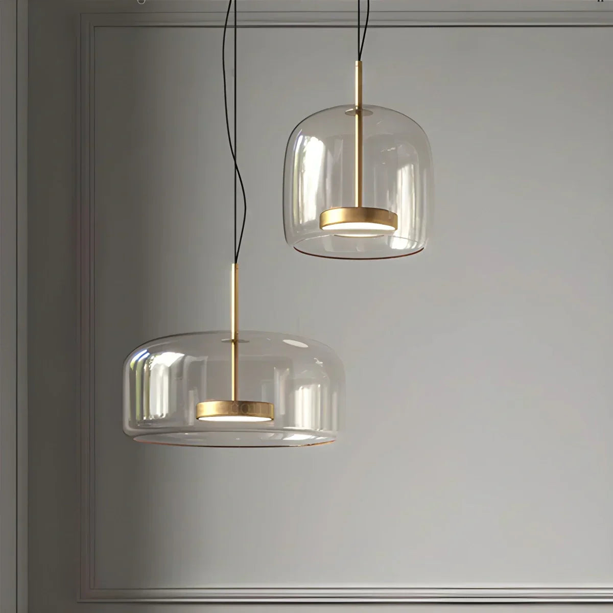 Morden Modern Glass Pendant Fixture For Dining Room