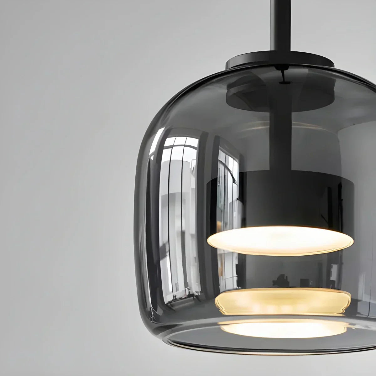 Morden Modern Glass Pendant Fixture For Dining Room