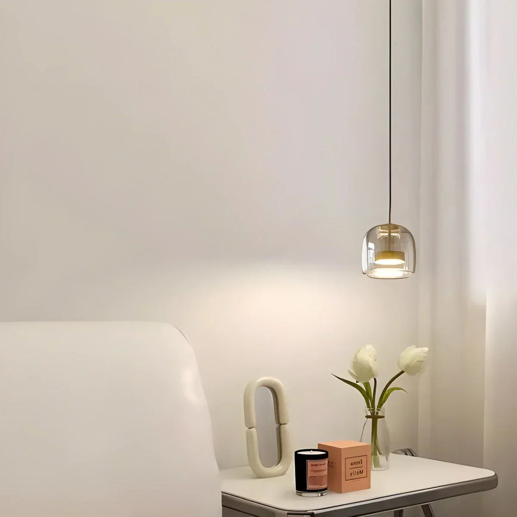 Morden Modern Glass Pendant Fixture For Dining Room