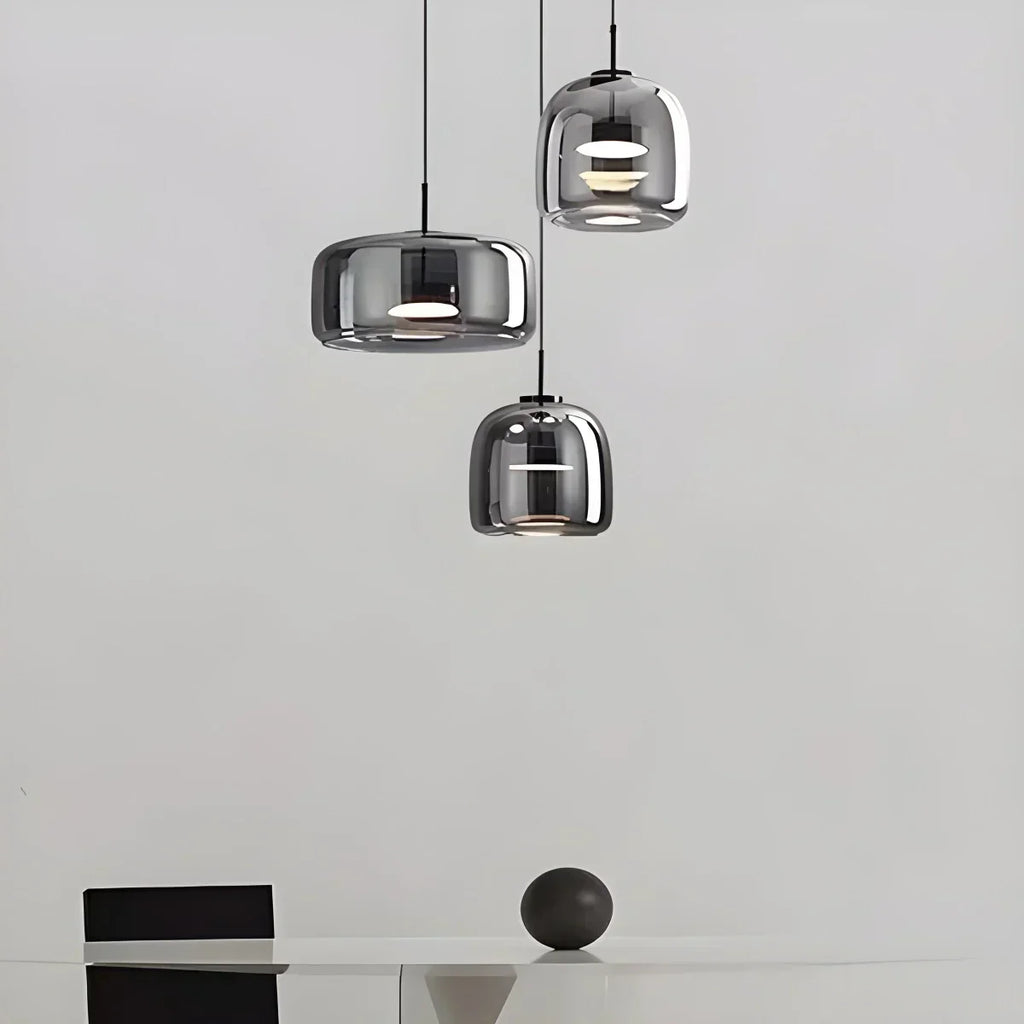 Morden Modern Glass Pendant Fixture For Dining Room