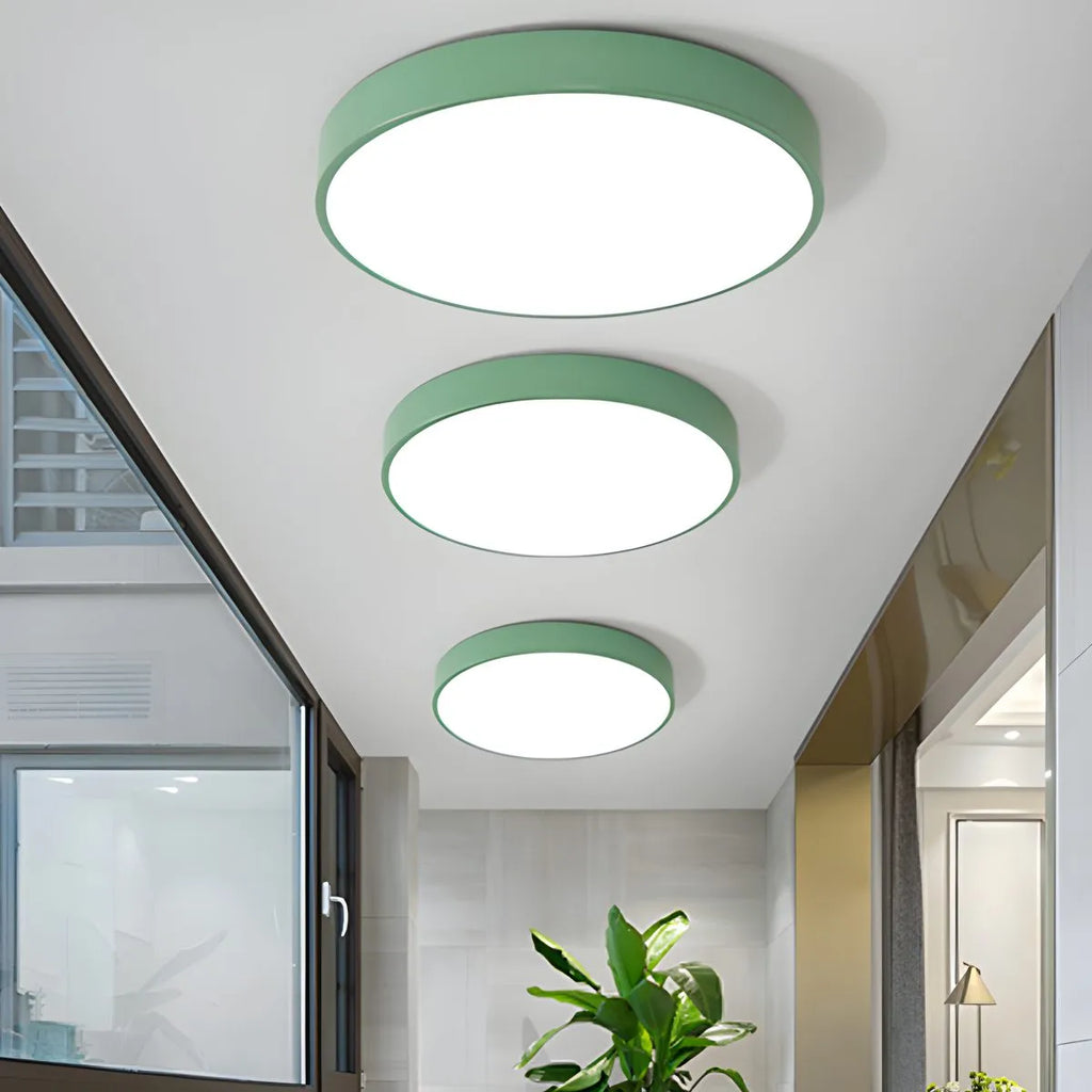 LED Macaron Ceiling Light Minimalist Circular Fixture For Modern Interiors