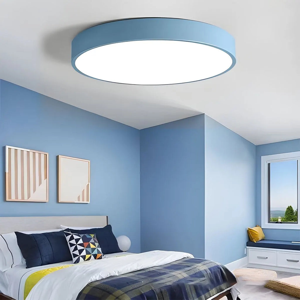 LED Macaron Ceiling Light Minimalist Circular Fixture For Modern Interiors