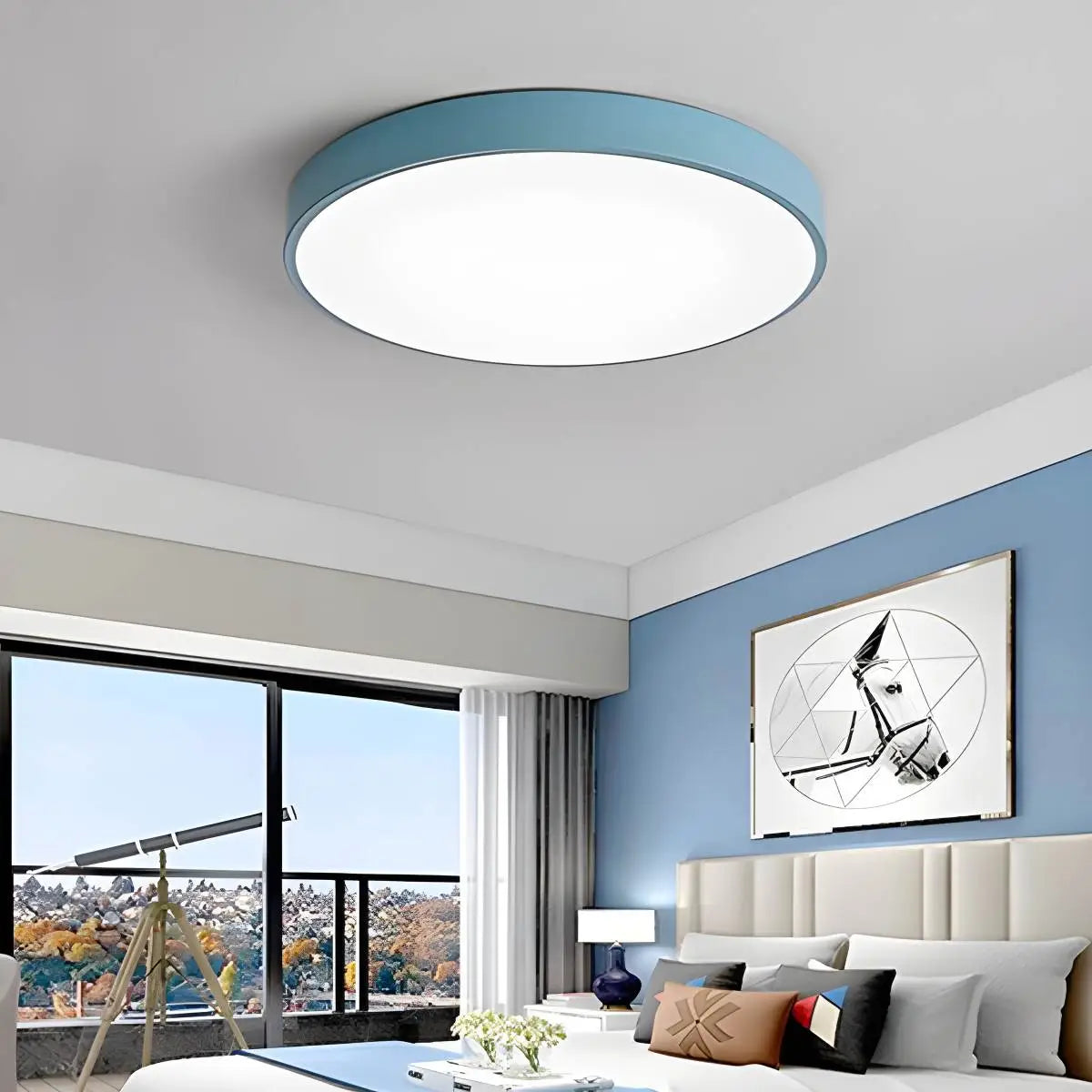 LED Macaron Ceiling Light Minimalist Circular Fixture For Modern Interiors