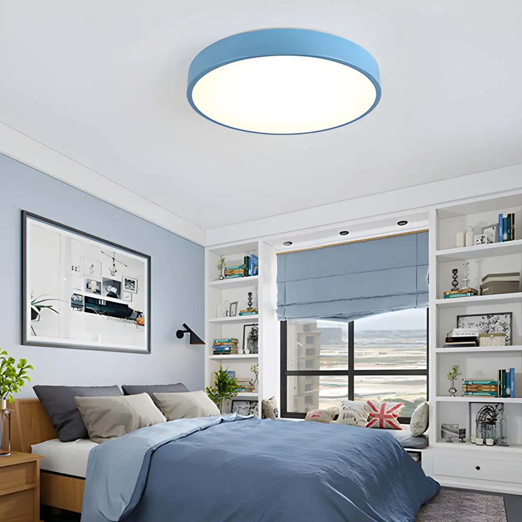 LED Macaron Ceiling Light Minimalist Circular Fixture For Modern Interiors